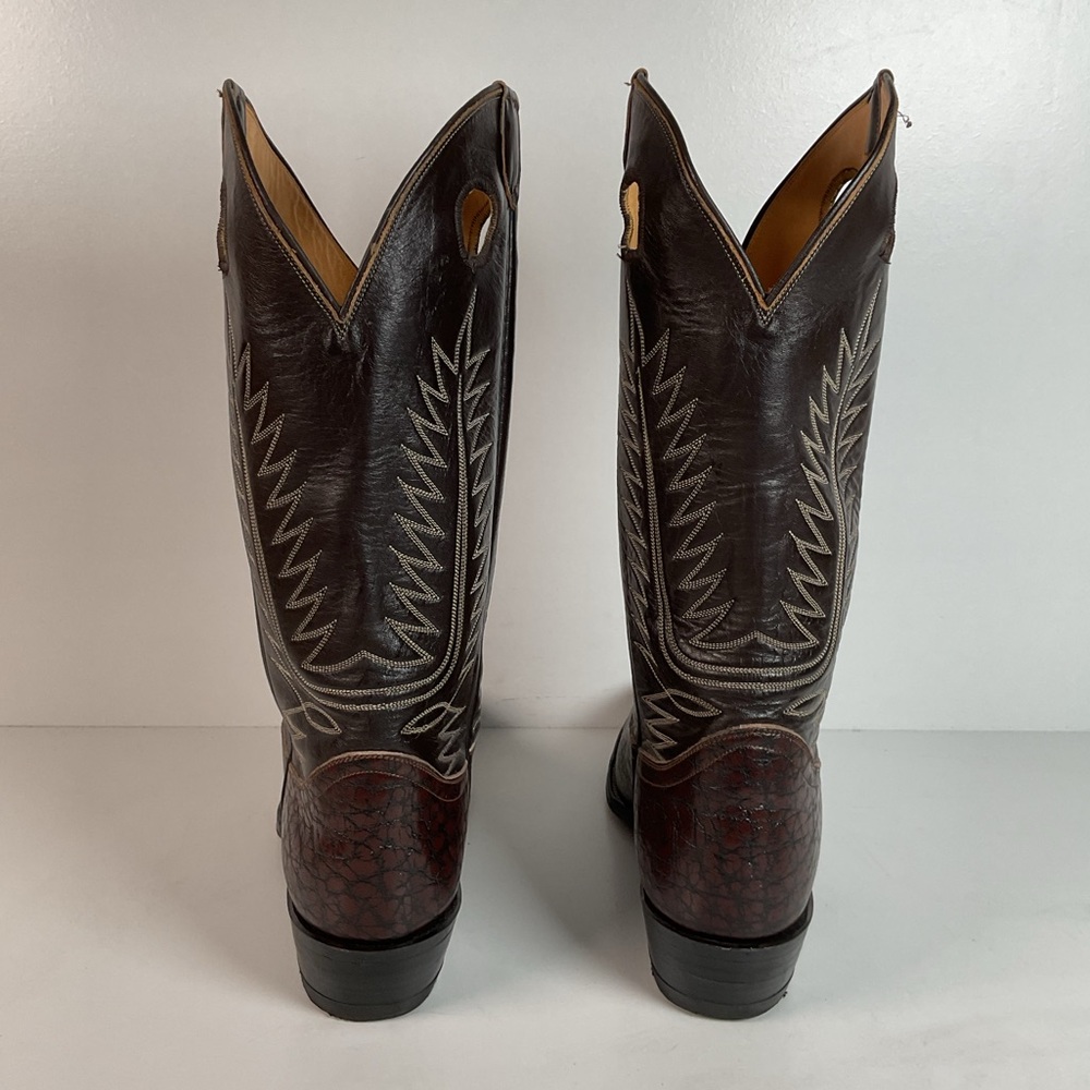 Vintage Tony Lama Caribou Buckaroo Boots | Exotic | Gold Label | Cowboy | 11 E - Picture 16 of 16
